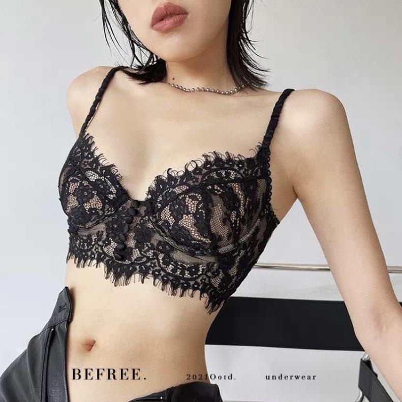 Siêu SALE Áo ren cài lưng màu trắng, đen (B23)