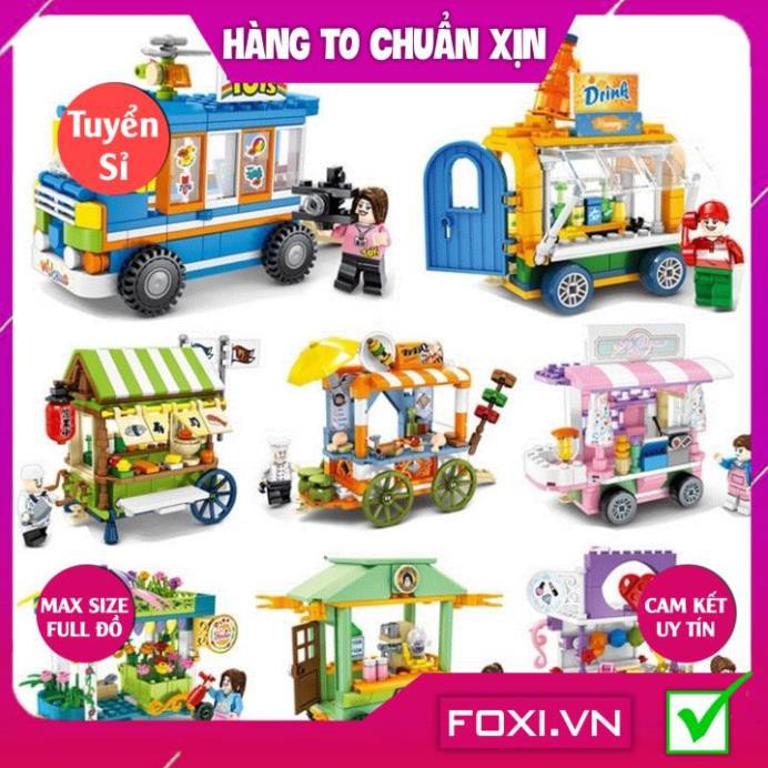 [FREESHIP HÀNG ĐẸP] Đồ Chơi Lắp Ráp Cửa Hàng Lưu Động-Trò chơi giải trí bé yêu-phát triển tư duy thông minh IQ