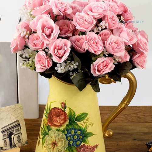 Bó Hoa Hồng Nhân Tạo Phong Cách Châu Âu 1 Đến 12 Đầu