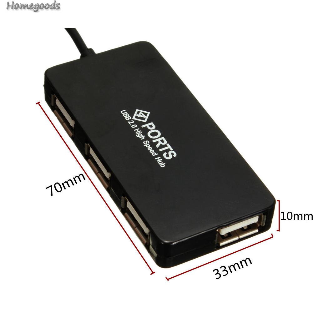 Bộ Chia 4 Cổng Usb 2.0 Tốc Độ Cao Cho Máy Tính