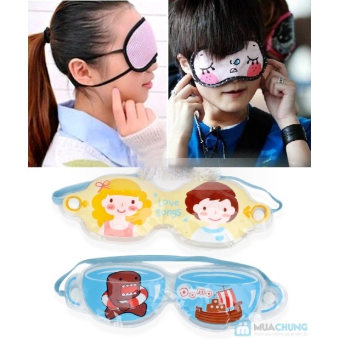 DỤNG CỤ BỊT MẮT ĐỂ NGỦ KHI ĐI TÀU, XE NHIỀU HÌNH