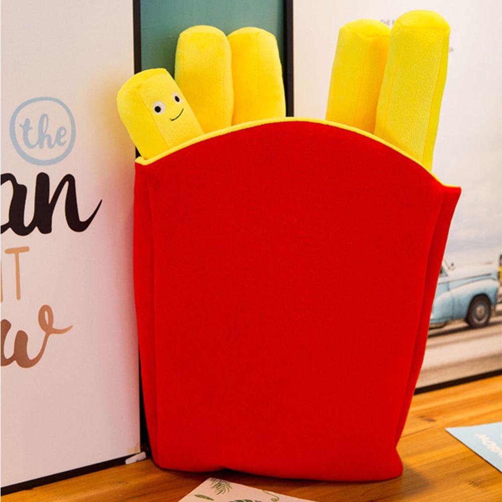 Gối Đồ Chơi Hình Khoai Tây Chiên Màu Cầu Vồng Vui Nhộn