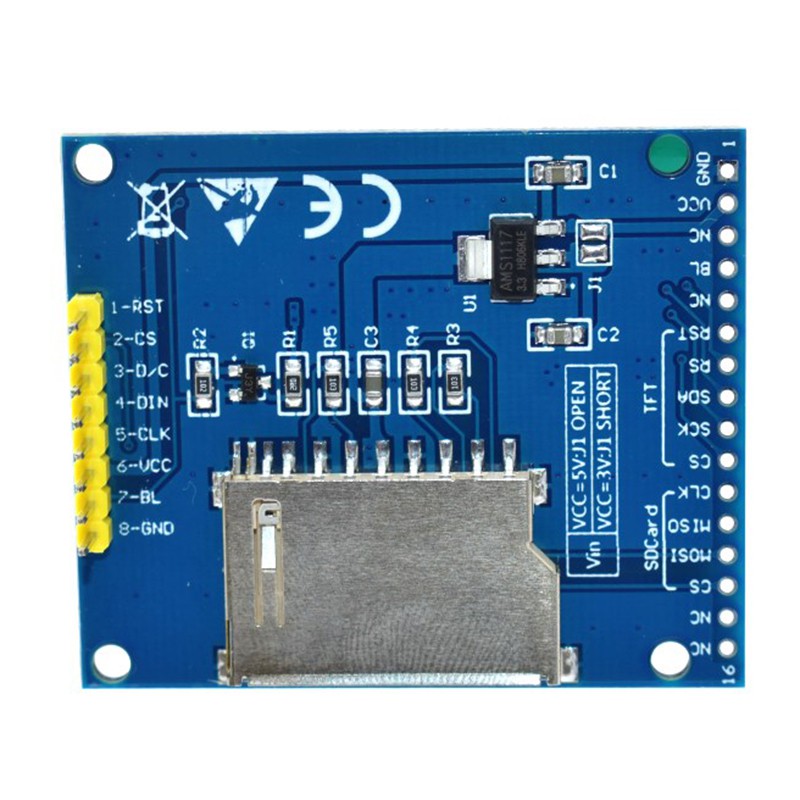 1 Mạch Modun Màn Hình LCD 1.8 &quot;128 * 160 TFT + Adapter Nguồn IC SD Arduino 1.8&quot; 128 * 160