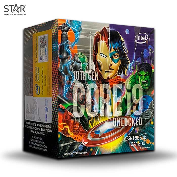 CPU Intel Core i9 10850K Avengers Edition (3.60 Up to 5.20GHz, 20M, 10 Cores 20 Threads) Box Chính Hãng