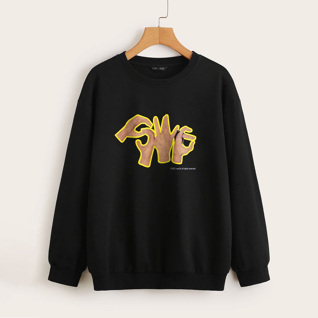 Áo nỉ Sweater SWE Nam Nữ, Form RỘNG CHUẨN Xu Hướng, áo Tay dài nỉ bông Cao Cấp Unisex. KKIM Style