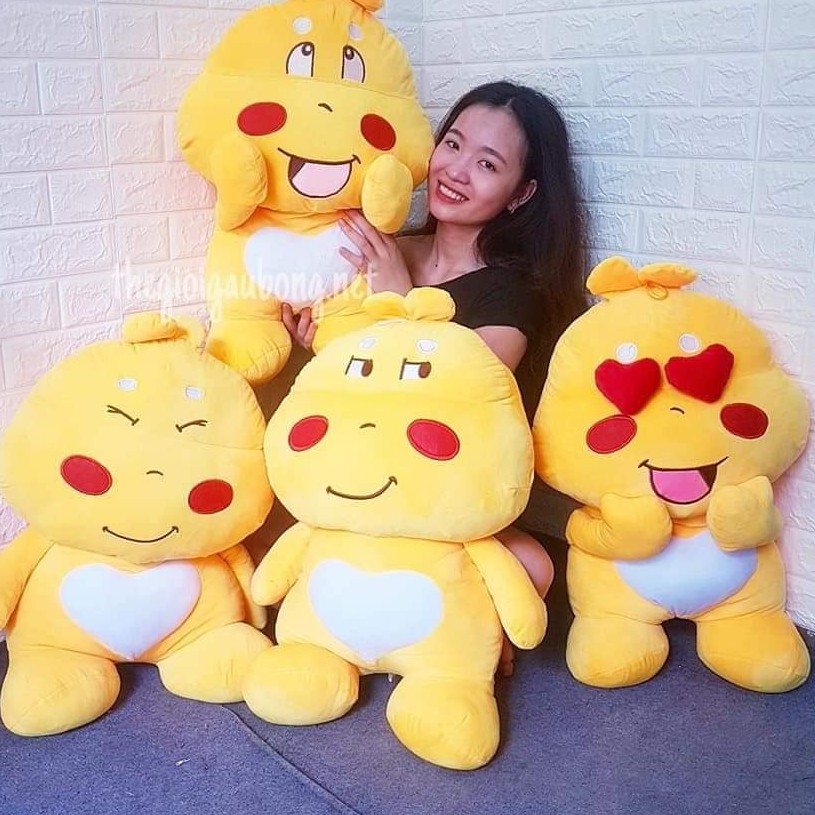 Gấu bông ong vàng 70cm, Gối ôm khủng long lai ong siêu dễ thương cho bé