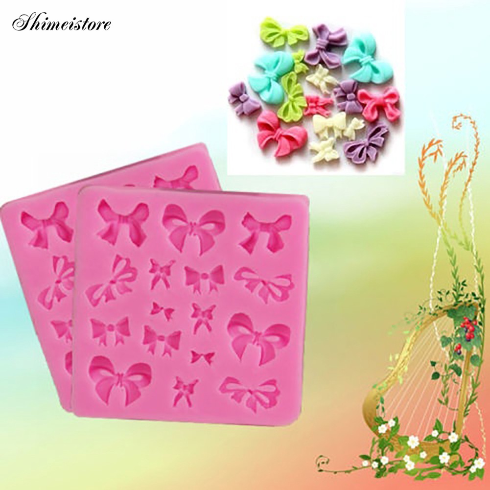 Khuôn Làm Bánh Chất Liệu Silicone Hình Nơ Dễ Thương