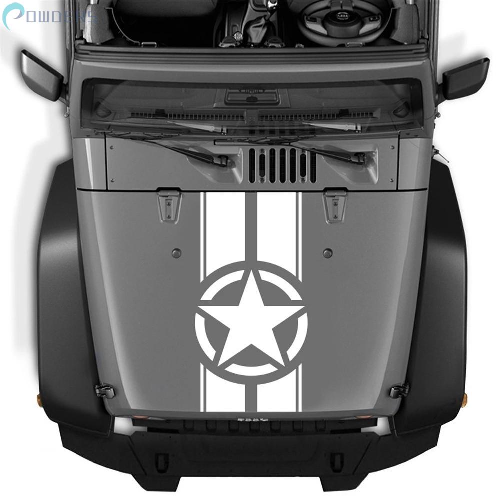 Miếng Dán Trang Trí Xe Ô Tô Jeep Wrangler TJ LJ JK 45*110CM