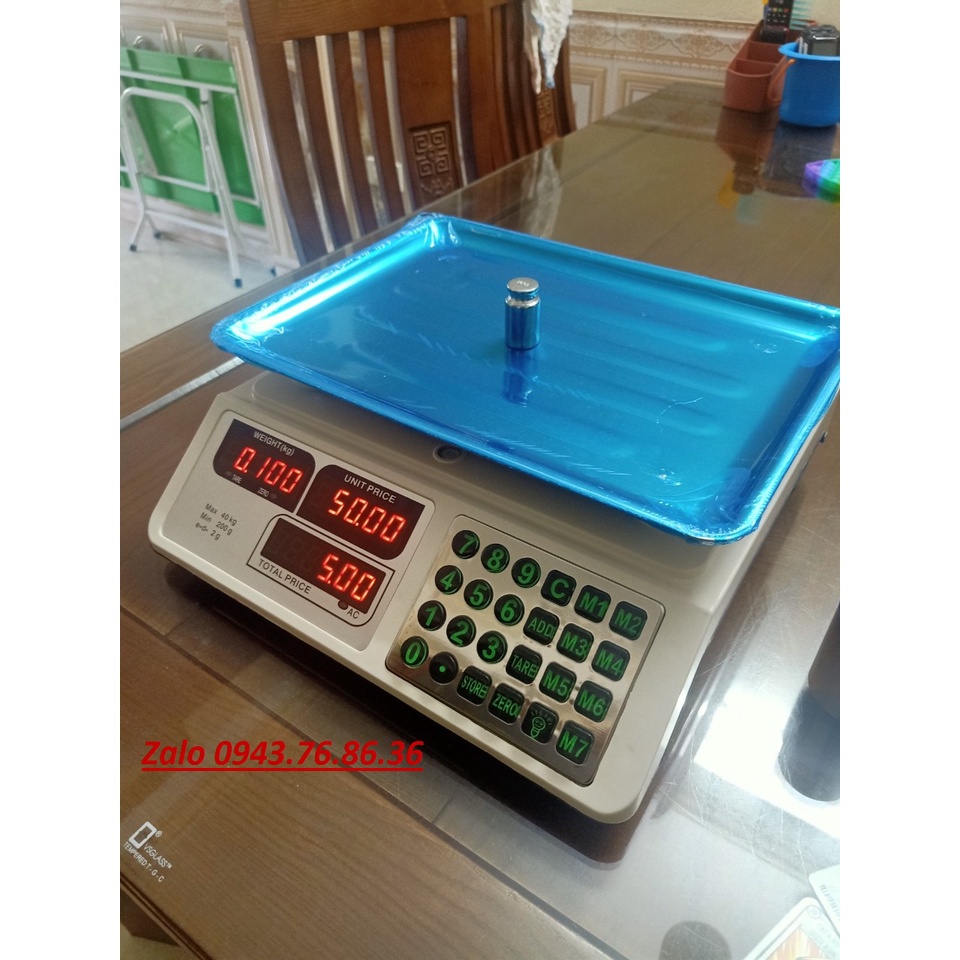Cân Điện Tử 30-40kg Tính Tiền, Cân Có 2 Mặt Đồng Hồ, Màn Hình Cân Led Đỏ Dễ Nhìn Dễ Sử Dụng