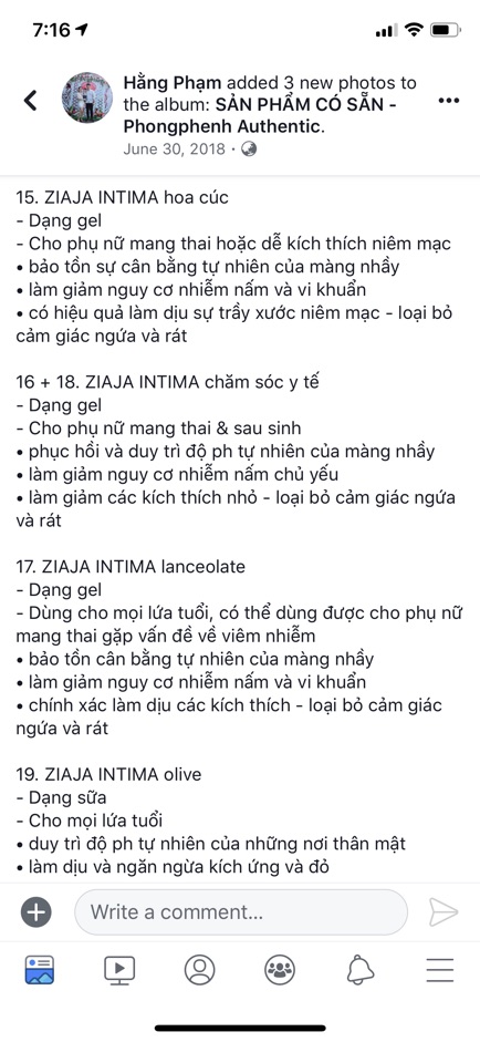 [SẴN] Dung dịch vệ sinh ZIAJA INTIMA nội địa Ba Lan - Bill up ảnh cuối