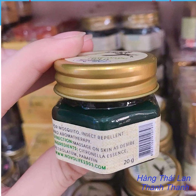 Dầu Cù Là Green Herb Muỗi Xả Thái Lan 20gr