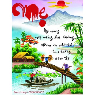 Tranh đá cao cấp ABC ( giá sỉ) Mẹ VS155 ( 70x55cm)