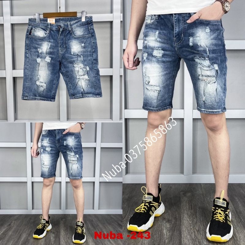 Quần short jean nam mẫu mới đẹp giá rẻ,quần bò TCS 243