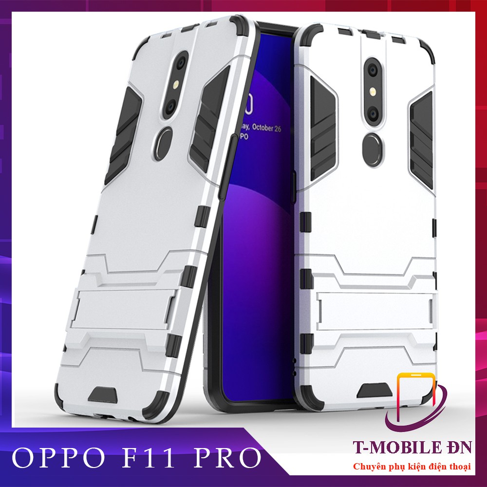 Ốp lưng Oppo F11 Pro iron man chống sốc kèm chống xem video tiện lợi và bảo vệ Camera
