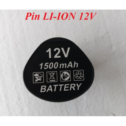 Pin LI-ION 12v cho máy khoan pin - Pin 12v cho máy khoan pin - PIN12V001