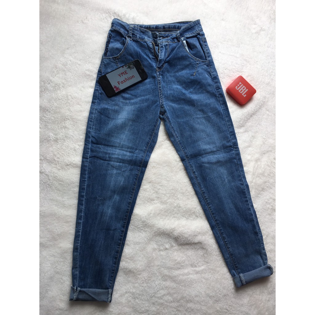 [JEAN NEW 79K_KHÔNG ĐÍNH KHUY] Quần Jean baggy đủ size màu xanh co giãn chưa đính khuy