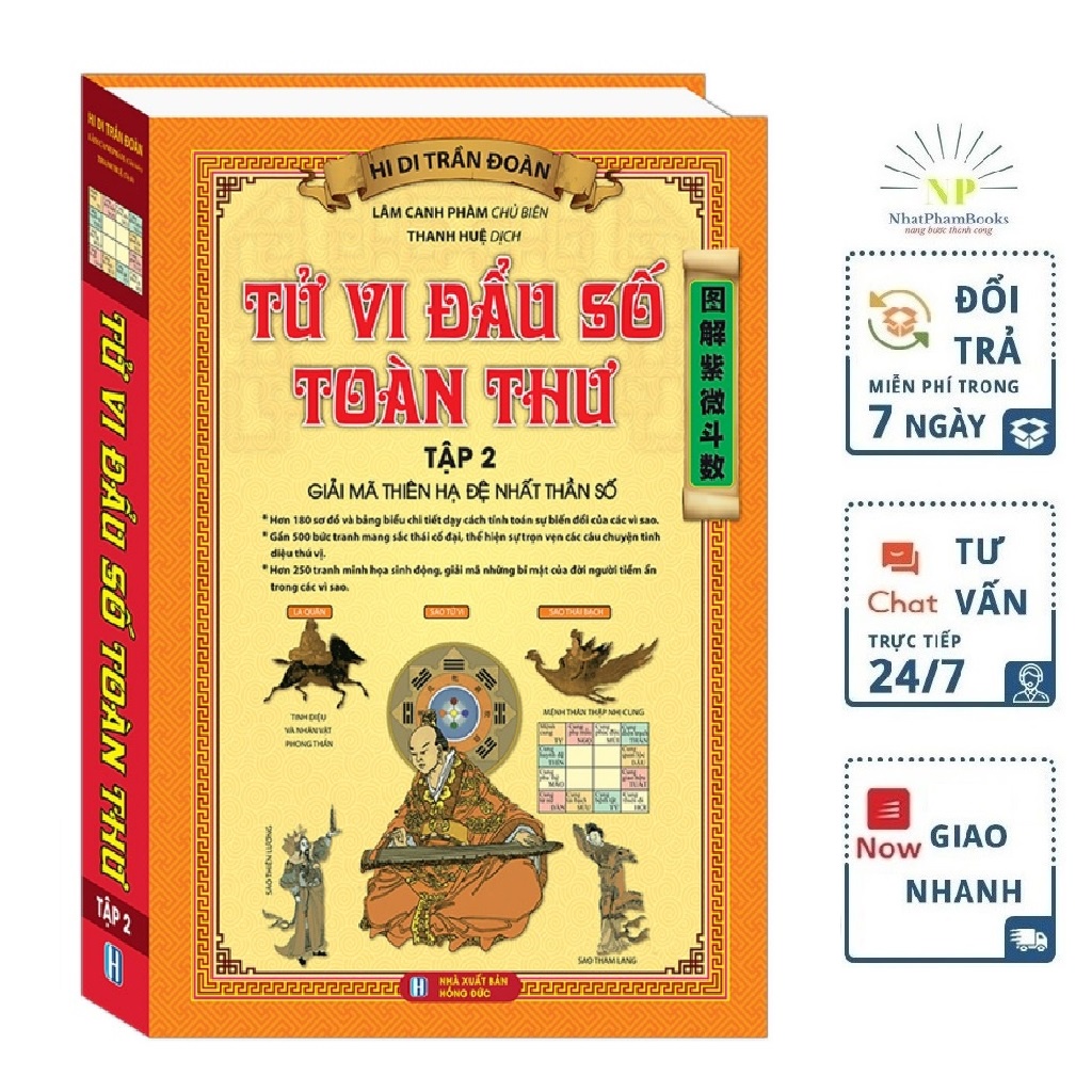 Sách - Tử Vi Đầu Số Toàn Thư - Tập 2 (Giải Mã Thiên Hạ Đệ Nhất Thần Số) Tặng Bookmark