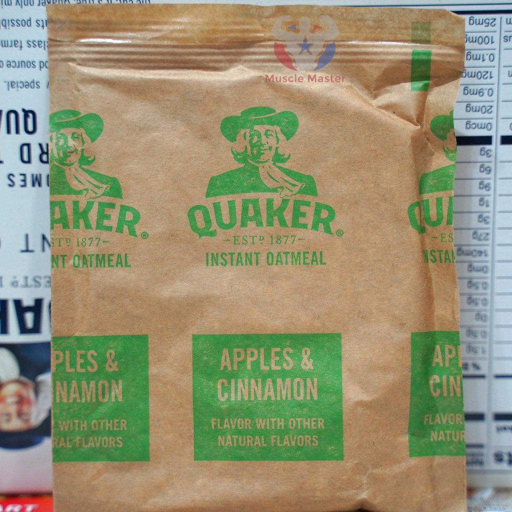 Gói Yến Mạch Nấu Ăn Liền Cực Nhanh Tiện Lợi Quaker Instant Oatmeal - 3 Mùi Vị Cực Ngon