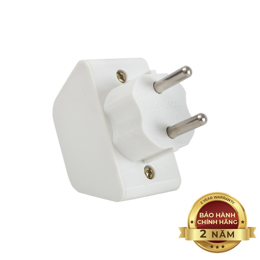 Ổ cắm điện đa năng P15 P11 P12 SOPOKA  chia 2 cửa có ổ cắm 3 chấu tiện lợi