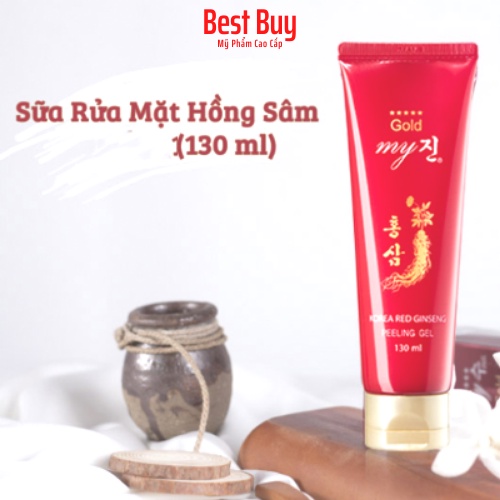 [CHÍNH HÃNG] Sữa Rửa Mặt Hồng Sâm Đỏ Hàn Quốc – Korea Red Ginseng Foam Cleansing My Gold 130ml