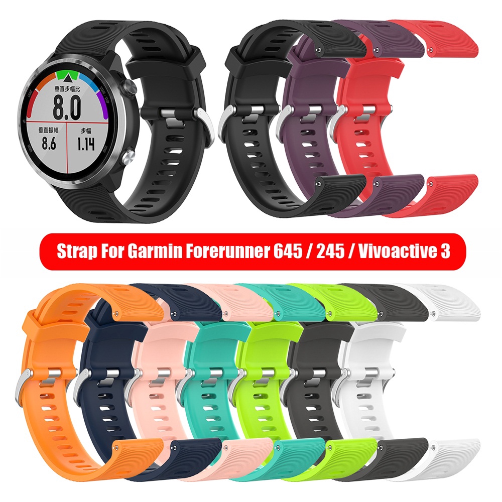 Dây đeo mềm đơn giản thay thế dành cho Garmin Forerunner 645 245 245M