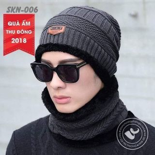 Sét mũ len kèm khăn cho cả nam và nữ