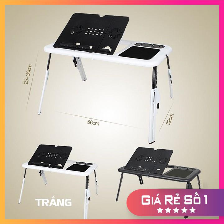 Bàn Laptop Đa Năng⚡𝐅𝐑𝐄𝐄 𝐒𝐇𝐈𝐏⚡E-Table LD09 Bàn Làm Việc Đa Năng Để Laptop Có Quạt Tản Nhiệt Nhựa ABS Siêu Bền