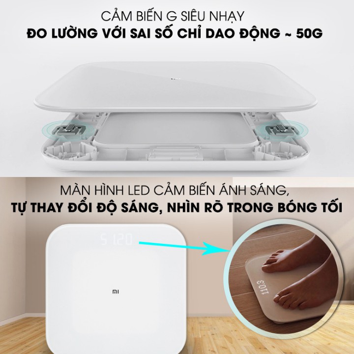 Cân điện tử sức khỏe xiaomi mi smart scale 2 nun4056gl - bảo hành 24 tháng - ảnh sản phẩm 5