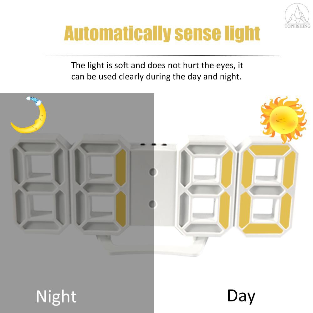 Đồng hồ LED để bàn/treo tường kỹ thuật số có chế độ ban đêm