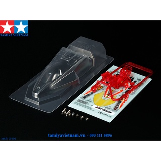 [TAMIYA] 95406 Phụ Kiện mô hình xe đua lắp ráp Mini 4WD FIRE DRAGON CLEAR BODY SET (POLYCARBONATE)