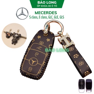(Xả kho) Bao da chìa khóa Mercedes kèm Gấu sang trọng