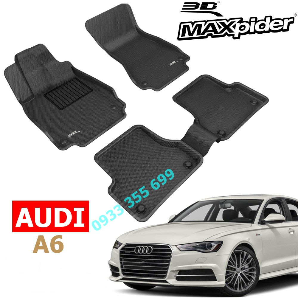 Thảm Lót Sàn AUDI A6 (C7) (C8) chính hãng 3D MAXpider KAGU