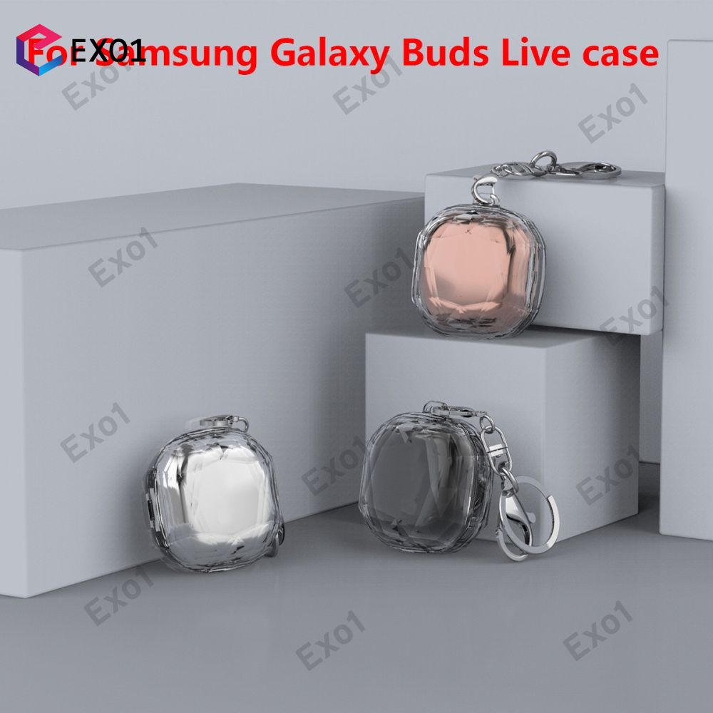 3D Trường Hợp Đối Với Samsung Galaxy Nụ Sống Không Dây Bluetooth Tai Nghe Hộp Nắp Bảo Vệ Với Keychain [EXO]