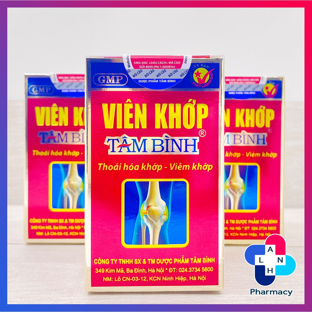 VIÊN KHỚP TÂM BÌNH (60 viên) - Hỗ trợ giảm các triệu chứng của thoái hóa khớp.