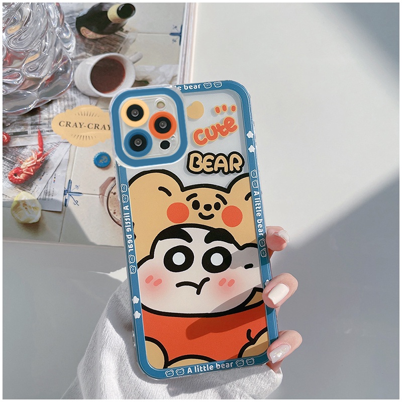 Ốp lưng iphone trong lỗ viền camera shin bear 6plus/6splus/7/7plus/8/8plus/x/xs/11/12/13/pro/max/plus/promax-Awifi A4-18