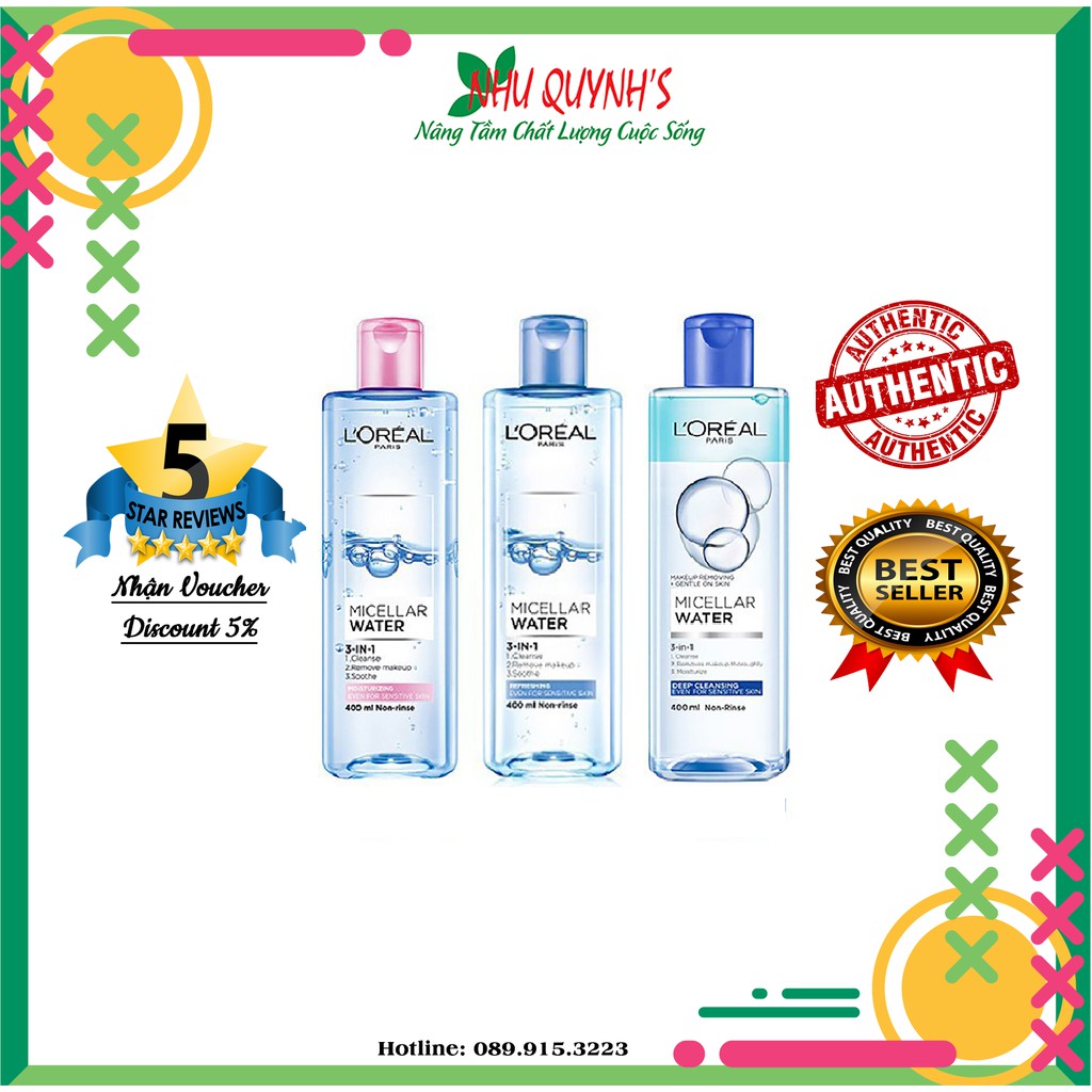 Tẩy trang làm sạch sâu L'oreal