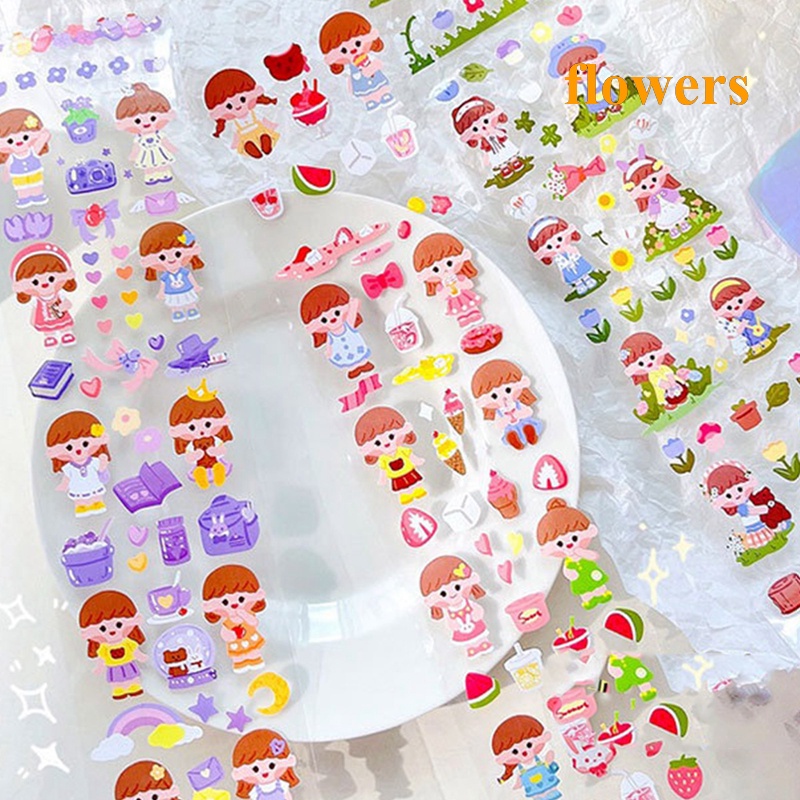 Cuộn Băng Dính Washi Họa Tiết Hoa Trang Trí Gói Quà