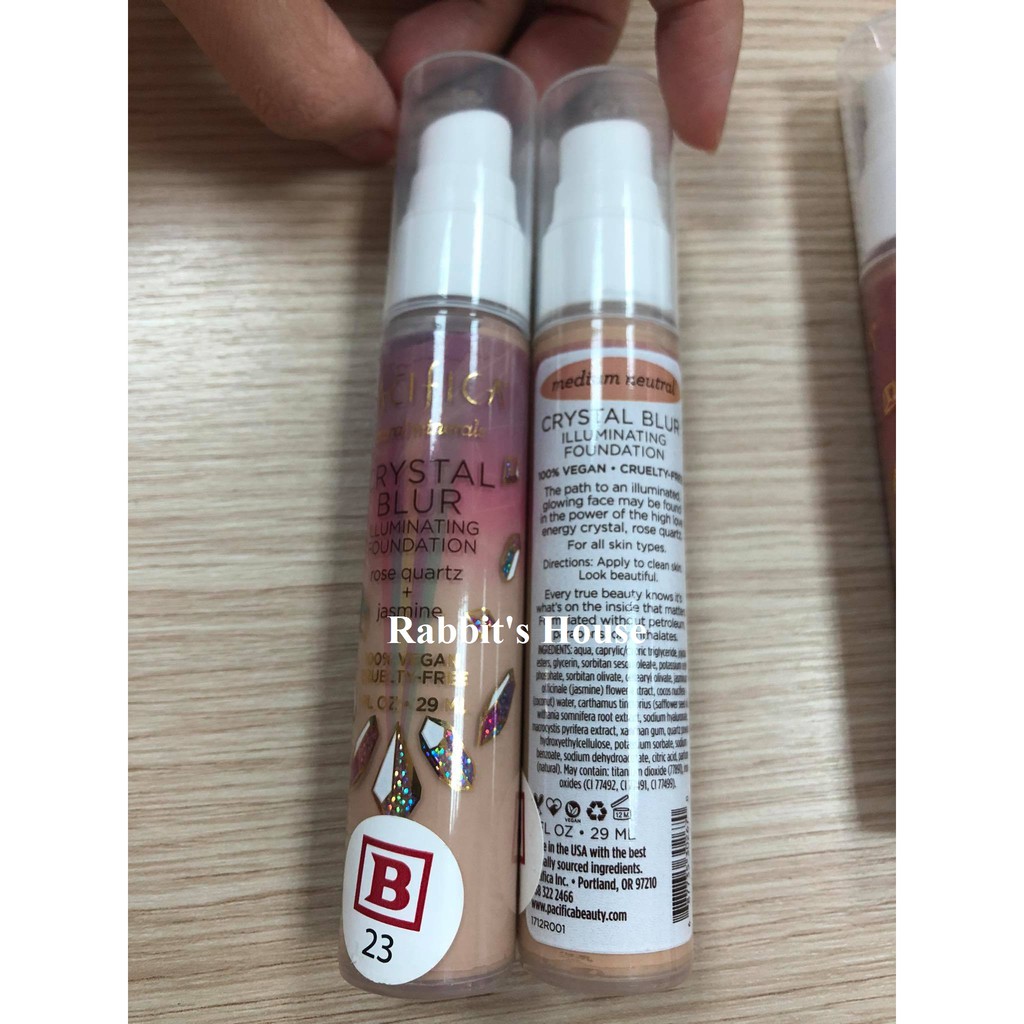 [Auth] [100%Vegan] Kem nền thực vật Pacifica Crystal Blur illuminating foundation | BigBuy360 - bigbuy360.vn