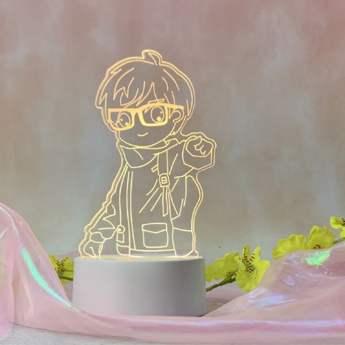 Đèn Led 3d Thegioipuzzle mô hình chibi BTS dễ thương