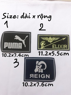 Dán ủi huy hiệu dài