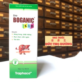 Siro Boganic Kid - mát gan, thanh nhiệt, giảm mẩn ngứa, rôm sảy cho bé từ Actiso và thảo dược