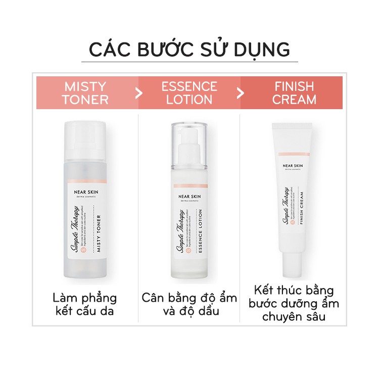 Nước Hoa Hồng Dạng Xịt Cho Da Nhạy Cảm MISSHA Near Skin Simple Therapy Mist Toner 80ml