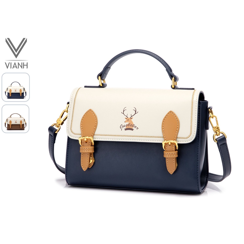 Túi xách nữ Just Star dễ thương tuần lộc đẹp sang trọng đeo chéo thời trang cao cấp ViAnh Store đi làm chơi Noel 172839