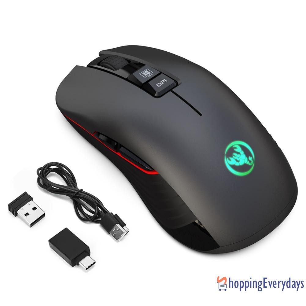 SV Chuột Gaming Không Dây Hxsj T30 3600 Dpi 7 Màu