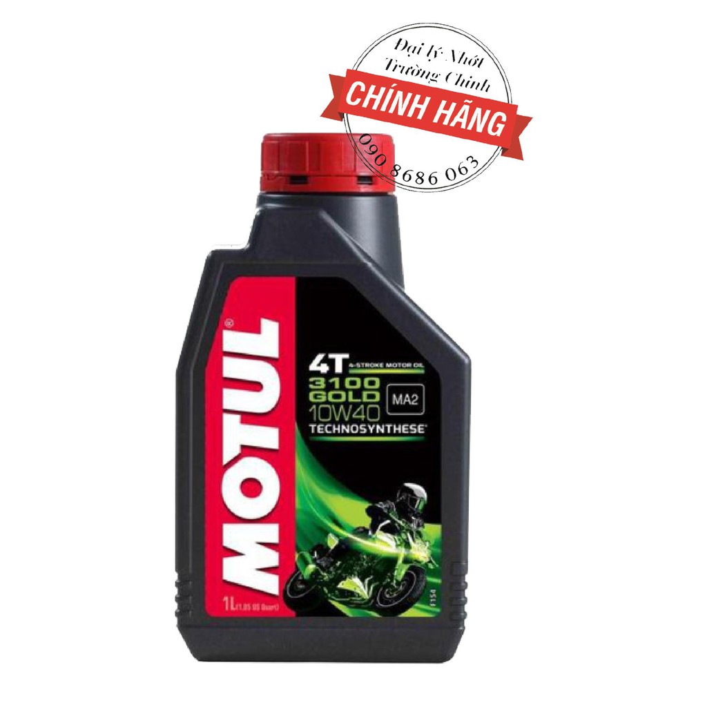 Nhớt Motul 3100 gold 10W40 dành cho xe số, tay côn