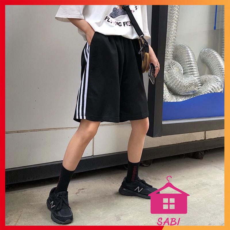 [GIÁ GỐC] Quần đùi nữ 3 sọc cá tính lửng Free size dưới 60kg - Quần short nữ SABI SHOP | BigBuy360 - bigbuy360.vn