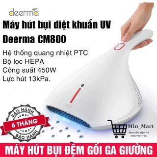 Máy Hút Bụi Cầm Tay Gia Đình Deerma CM800 Diệt Khuẩn Bằng Tia UV Công Suất 450W,Bộ Lọc Hepa,Hút Sạch Bụi Mịn