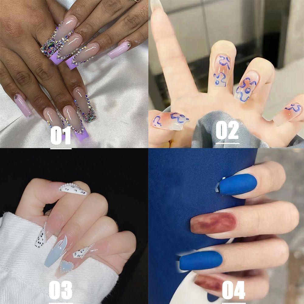 Hộp 24 Móng Tay Giả Có Thể Tháo Rời