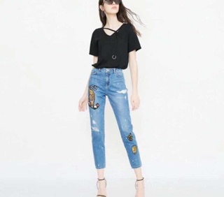 Áo cổ tim lồng khoen VNXK