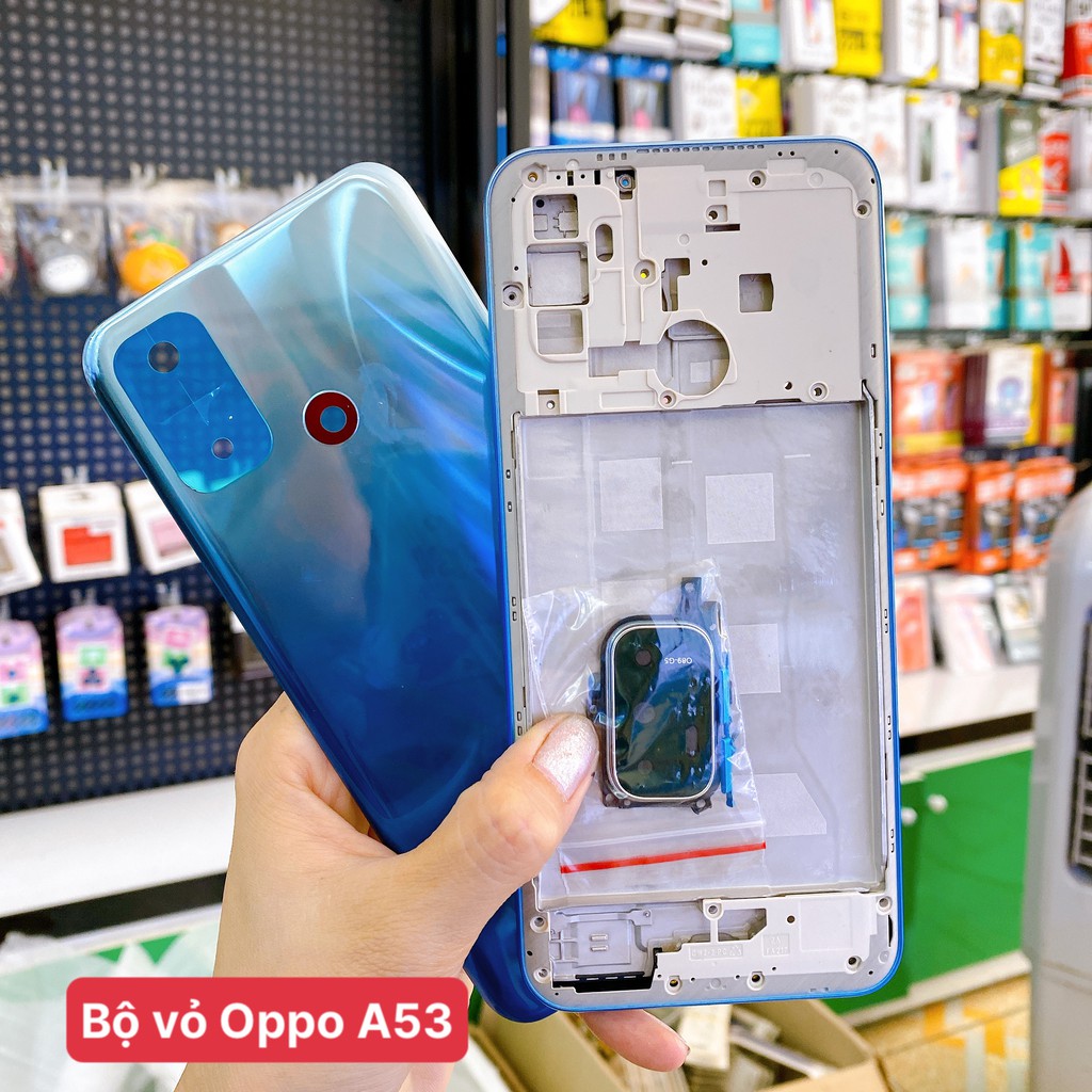 Vỏ bộ Điện thoại OPPO A53 CPH2127 đẹp chất lượng cao, như zin, hàng nấu máy